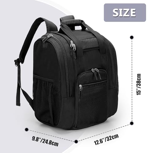 DSLEAF Bowling Ball Backpack With Side Shoe Pocket for US Mens 16, Large Capacity Bag for 1 Ball and Shoes