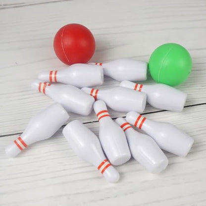 2Sets Miniature Bowling Balls of Realistic Bowling Decor for Dollhouses Design for Micro House and Desktop Decoration