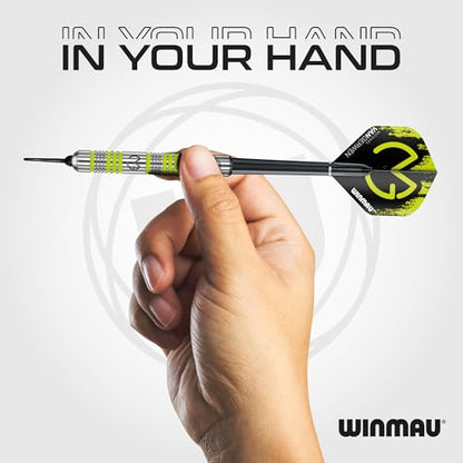 Winmau Darts - Michael Van Gerwen | Mike Maloney | Leonard Gates - Professional Players - Soft Tip Darts - Includes Dart Flights and Shafts - size: std