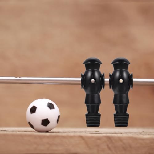 Homoyoyo 4pcs Foosball Men Replacement, Football Players Parts Foosball Man Table Player Football Machine Accessories - color: Black