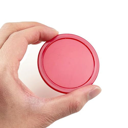 12 Pack 2.5 Inch Air Hockey Pucks for Small Size Table - color: Red