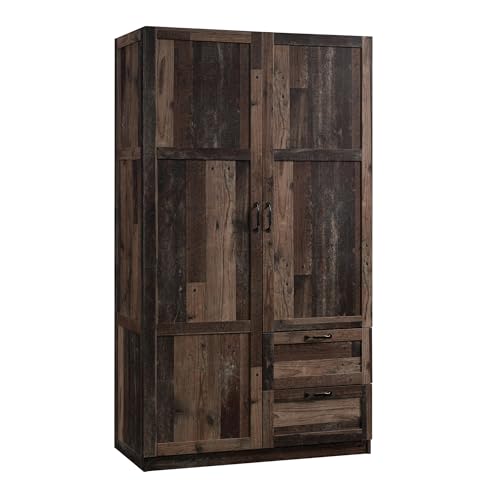 Sauder Miscellaneous Storage Wardrobe/Storage Cabinet/Pantry Cabinet, Reclaimed Pine Finish | Miscellaneous Storage - color: Reclaimed Pine