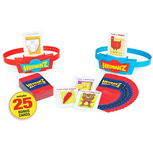 Spin Master Games Hedbanz Blast Off! Guessing Game with 25 Bonus Cards, Family Game Night for Kids and Families Ages 6 and up (Amazon Exclusive) - style: Hedbanz Blast Off, Includes 25 Bonus Cards