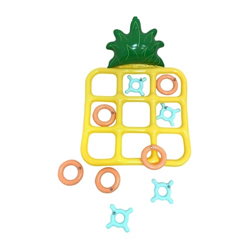 Enjoyable Outdoor Inflatable Pineapple Shaped Goal Game Featuring Meet Disk Outline for All Ages Holiday Pool Float Games