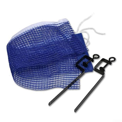 Table Tennis Net and Post Clamp Stand Set for Ping Pong Tables, Alloy Frame with Adjustable Clamp for Indoor or Outdoor Game Play Replacement Mesh