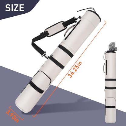 AKOZLIN Lightweight Golf Sunday Bag Golf Travel Carry Bag 3-6 Clubs Foldable Small Golf Bag with Shoulder Strap Black - color: Grey
