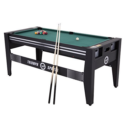 Triumph USA 4-in-1 Swivel Table, 72", Black
