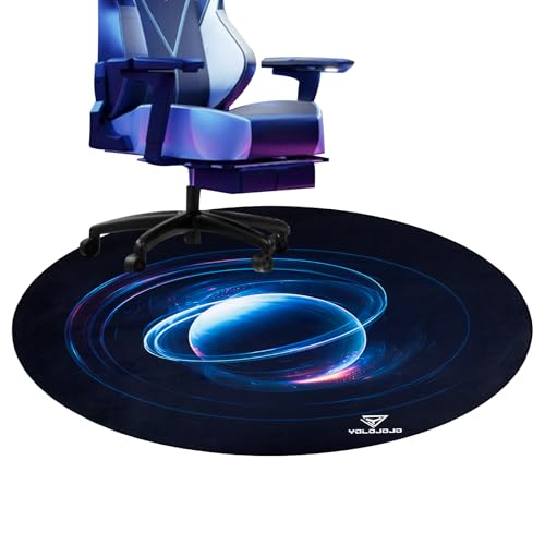 Office Chair Mats Hard-Floor Chair Mats Office Gaming Chair Mat with Blue Lightning Design (red) - color: Red