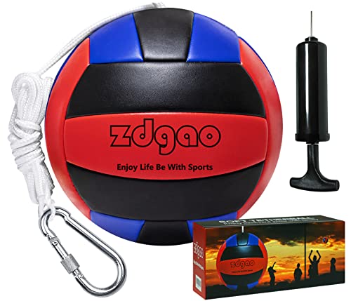 Soft Tether Ball- Replacement Tether Ball Come with Rope and Pump Set | Outdoors Game for Family Fun Play