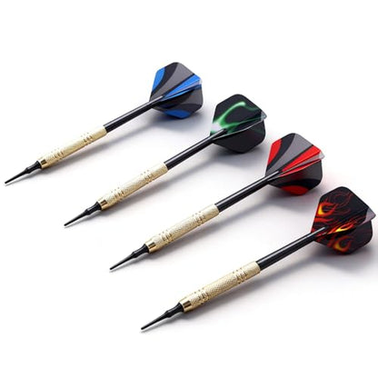 12 Pack Soft Tip Darts Set 14 Grams Darts Soft Tip Set Kit Professional Darts with Drat Flights and Soft Tips for Dartboard