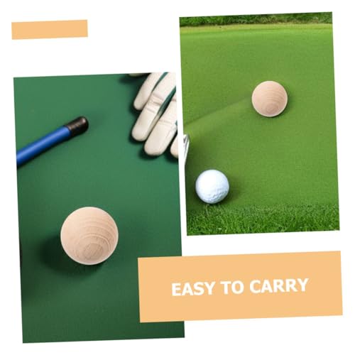 TOYANDONA Unfinished Natural Wood Sphere for Crafts Croquet Accessories Outdoor Fun Lightweight Portable for All Ages