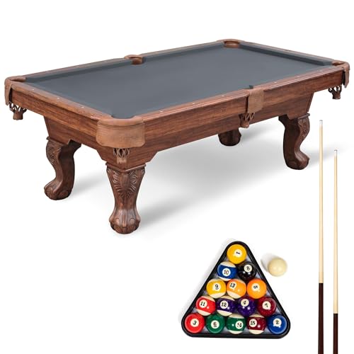 EastPoint Sports Masterton 2.0 Billiard Bar-Size Pool Table 87 Inch - Perfect for Family Game Room - color: Slate Grey