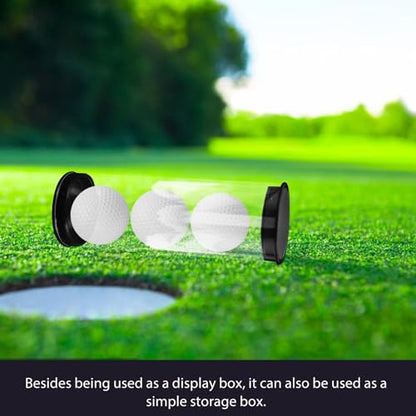 Wakauto Clear Golf Ball Organizer Tube Anti-Scratch Golf Ball Holder PVC Golf Ball Display Tube for Outdoor Sport