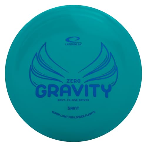 Latitude 64 Gravity Saint | Stable Disc Golf Fairway Driver | Floats in Water | Lightweight w/High Glide & Precise Control | Frisbee Disc Golf Driver | Grippy Base Plastic | 120-130g (Blue) - color: Blue