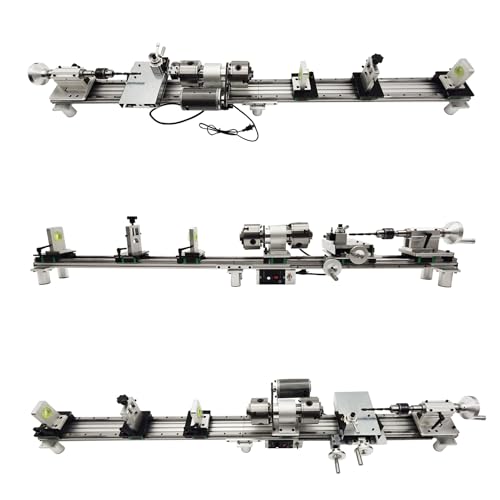 110V Billiard Cue Repair Machine, Pool Cue Lathe Repair Machine Double Track Multi-Function Snooker Cue Fixing Kit 0-2500rpm for Hall/Home/Club 450W