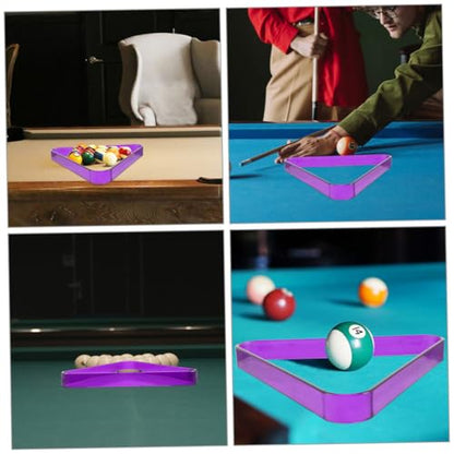 2pcs Pool Billiard Ball Rack Triangle Holder for Snooker and Pool Tables Portable and Compact Billiards Accessory for Home Club and Game Use
