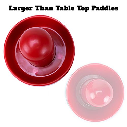 Brybelly Air Hockey Paddles - Sombrero Style Accessories for Gaming Tabletop for Kids & Adults - 3 Inch Small - 2 Paddles