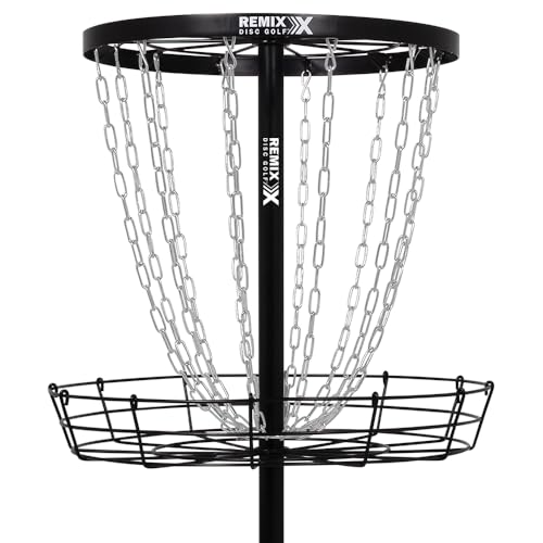 Remix Deluxe Practice Basket for Disc Golf - Choose Your Color and Style - color: Black