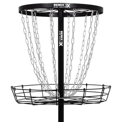 Remix Deluxe Practice Basket for Disc Golf - Choose Your Color and Style - color: Black