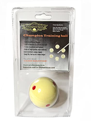Champion 2-1/4" Billiard Practice Training Pool Cue Ball - color: 6 Red Dot