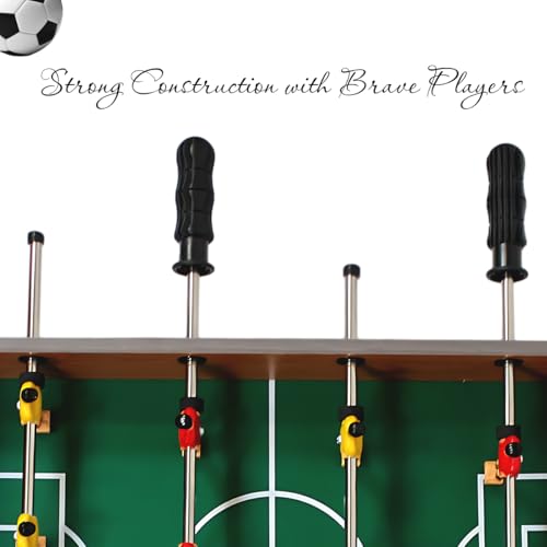 19.4" Mini Foosball Table - Includes Two Balls and a Scorekeeping | Portable Soccer Game for Indoor and Outdoor Fun