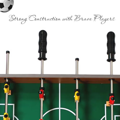 19.4" Mini Foosball Table - Includes Two Balls and a Scorekeeping | Portable Soccer Game for Indoor and Outdoor Fun