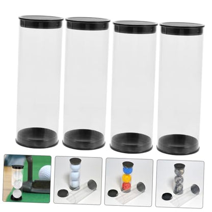 Happyyami 8 Pcs Golf Barrel Golfing Ball Case Ball Case for Golfing Golfs Ball Case Golfs Ball Holder Clear - color: As Shownx4pcs, size: 13.00X4.50X4.50CMx4pcs