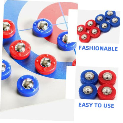 20pcs Shuffleboard Puck Parts Set Tabletop Shuffleboard Game Accessories Mini Roller Beads Replacement Components