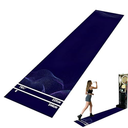 Darts Dartboard Mat | Non-Slip with Launch Line, Crystal Velvet, Portable, Darts Protective Mat | Games Room, Tournament, Sports Club, Office, Rest Room, - size: B
