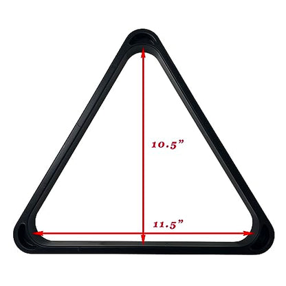 OKKO Billiard Pool Table Heavy-Duty Deluxe Plastic 8 Ball Triangle Rack for 2 1/4" Pool Balls - size: for 2 1/4" pool balls