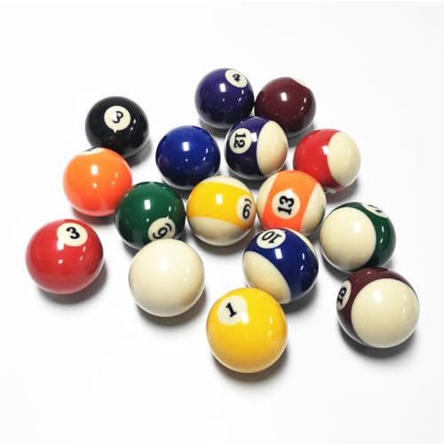 Replacement Billiards Ball, 2-1/4" Regulation Size, Object Balls with Cue Ball & Billiard #8 Ball, Standard Billiards Ball Accessories - color: 9