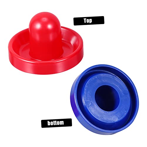 Sosoport 2sets Air Hockey Accessories of Paddles Felt Pads Pucks Game Table Replacement Parts for Enhanced Play Any Game Room
