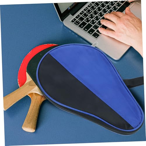 Happyyami Portable Table Tennis Paddle Cover Bag Durable Storage Case for Paddle Balls Compact Organizer for Players Use