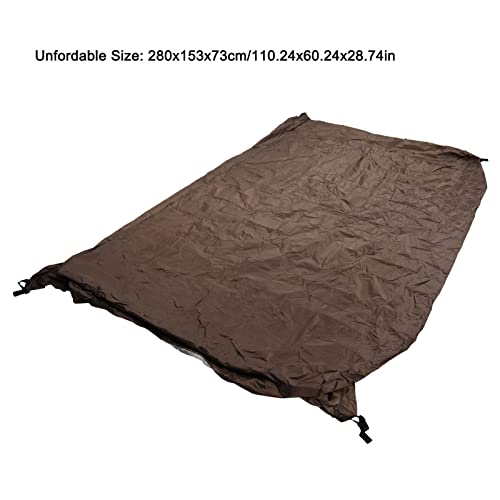 Pong Table Cover Premium Heavy Duty Waterproof Cover,Premium Waterproof Outdoor Pong Table Cover - Silver Coated Table Tennis Cover for Courtyards and Patios - color: Coffee