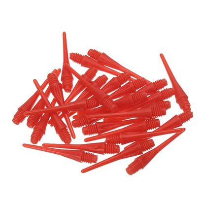 PATIKIL Plastic Dart Tips Thread, Pack Soft Tip Dart Points Replacement Dart Accessories - color: Red