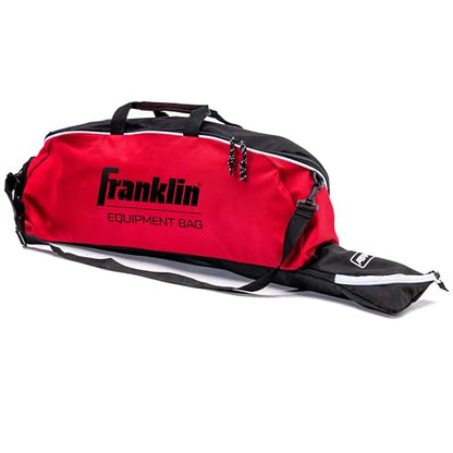 Franklin Sports Youth Baseball + Softball Bat Bag - Boys + Girls Tee Ball, Softball + Baseball Bag for Kids - color: Red