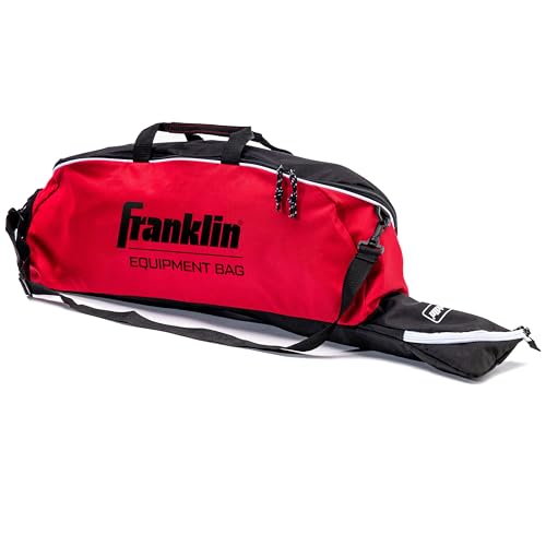 Franklin Sports Youth Baseball + Softball Bat Bag - Boys + Girls Tee Ball, Softball + Baseball Bag for Kids - color: Red