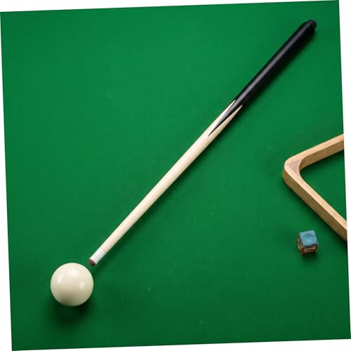 2Pcs Billiard Cue Sticks Short Pool Cue for Tight Spaces for Beginners and Wood Construction for Practice and Game Improvement