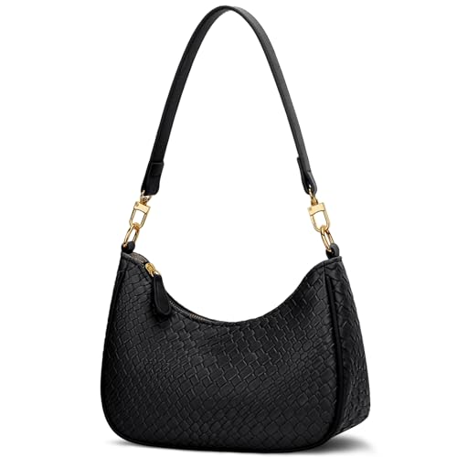 KKXIU Shoulder Bag for Women Cute Hobo Purses and Handbags Retro Clutch Underarm Purse | Cute - color: B-black