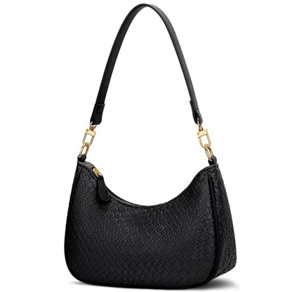 KKXIU Shoulder Bag for Women Cute Hobo Purses and Handbags Retro Clutch Underarm Purse | Cute - color: B-black