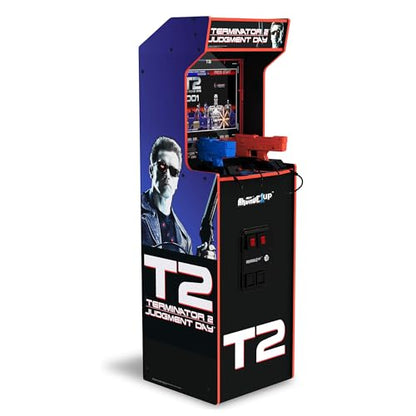 Arcade1Up Terminator 2 Deluxe Arcade Machine with Real-Feel Arcade Guns, 17" BOE Color Monitor, Dual Speakers and Wi-Fi Online Leaderboards, 5' Tall