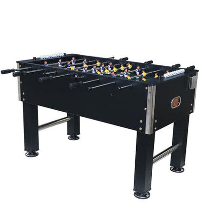 54.5" Full-Size Foosball Table for Adults, Competition Game Table with Robot Players, Electroplated Steel Rods, Adjustable Legs & Scoreboard, MDF Frame Soccer Table for Game Room, Office & Man Cave