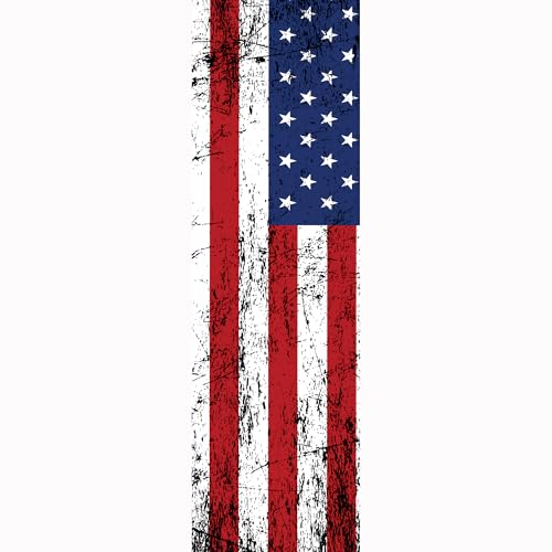 Polar Caddy Insulated Golf Bag Cooler Sleeve – Discreet 7 Can Beverage Chiller Full Length Zipper Adjustable Shoulder Strap Hidden Golf Cooler Bag Fits Most Cart Standard Bags - color: Distressed Flag