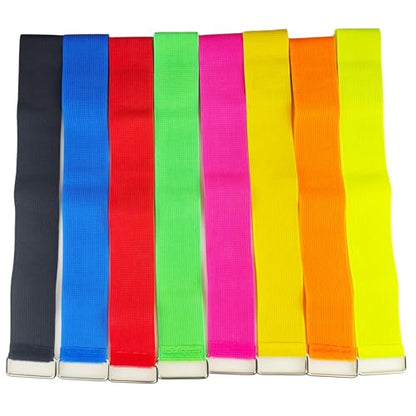 4/8/16/32 Pack 3 Legged Race Bands Colorful Firm Elastic Tie Rope for Outdoor Fun
