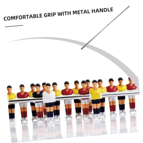 BESPORTBLE 2pcs Foosball Table Operation Poles Extended Steel Rods with Comfortable Grip for Adult and Table Soccer Machines Stable Precise Control Replacement Accessories