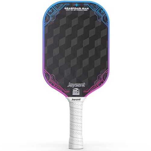 3D-T700-18K Carbon Fiber Pickleball Paddle with 14mm Foam Core, USAPA Approved Premium Pickle Ball Racket Set with Enhanced Spin, Balance Control & Power, Gearfoam Max - color: Blue-Pink