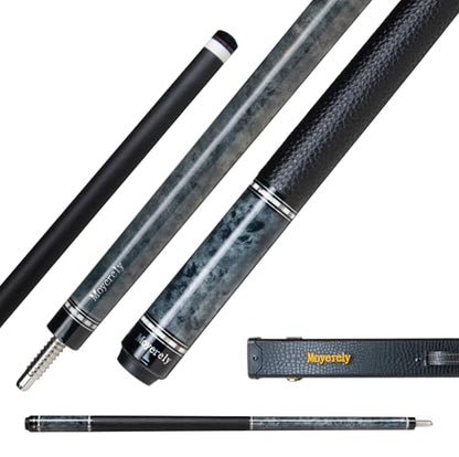 Carbon Fiber Pool Cue,11.8mm/12.5mm Low Deflection Cue Stick,Professional Pool Stick with Case - color: Bird Eye Maple_Grey, size: 12.5mm