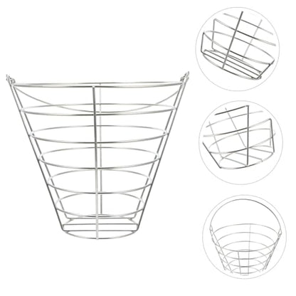 Metal Golf Ball Basket with Handle Iron Storage Container Holds Balls for Driving Ranges Clubs Practice Sessions and Home Use