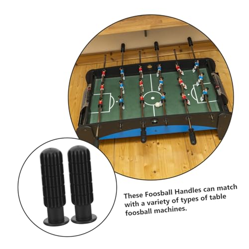Mikinona Anti-Skid Foosball Handles PVC Table Soccer Grips Replacement for Football Machine Rods Non-Slip Comfortable Foosball Table Accessories for Stable Game Control