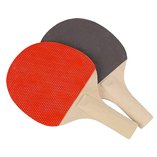 Ping Pong Balls Paddles Set Table Tennis Training Elastic Soft Shaft Equipment Trainer Practice Ball Bulk Children Adult (2 Table Tennis Paddle & 3 Ping-Pong Balls)